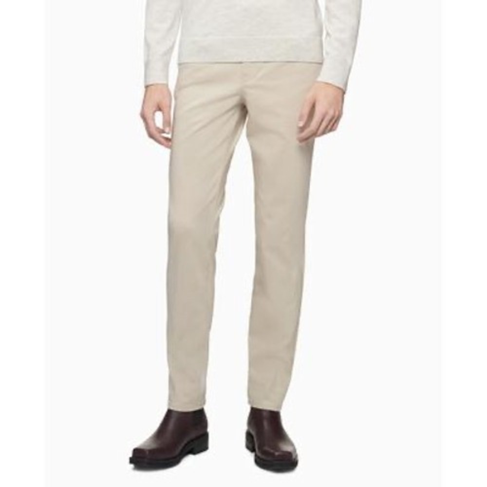 Calvin Klein Men's Ck Move 365 Slim-Fit Performance Stretch Pants - Plaza‎ Taupe